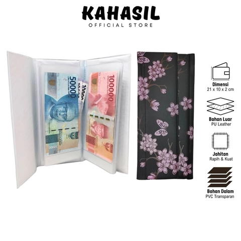 KAHASIL - Dompet Wanita Wallet Organizer Pengatur Keuangan 32 Slot